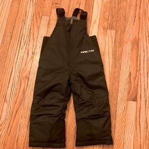 Black Arctix Waterproof Toddler Snow Bibs